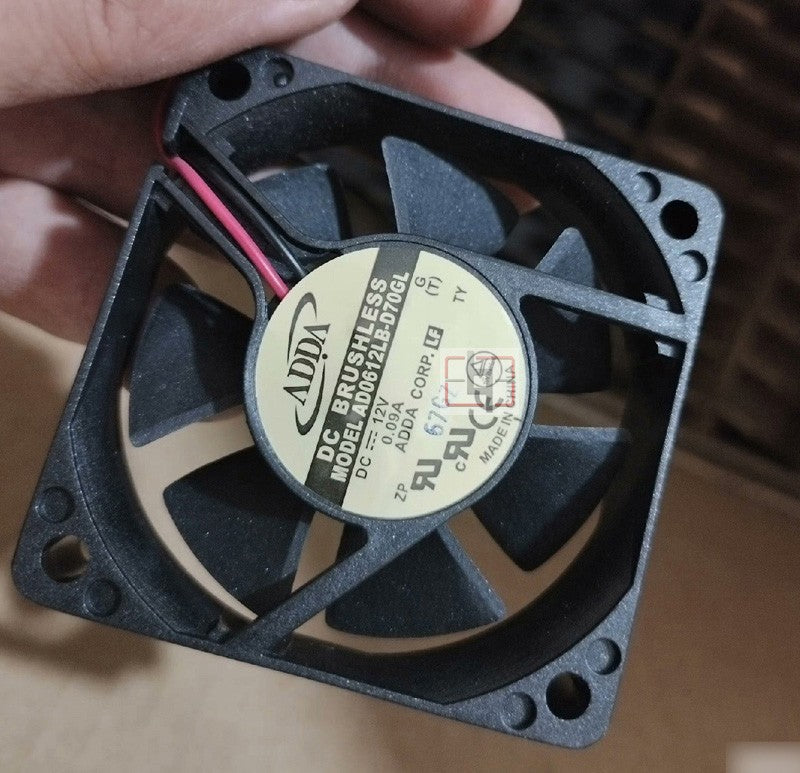 ADDA AD0612LB-D70GL 12V 0.09A 2wires Cooling Fan ADDA AD0612LB-D70GL 12V 0.09A 2wires Cooling Fan